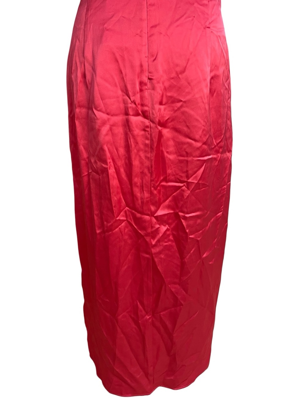 Zara Satin Cut-Out Midi Dress Pink - Picture 10 of 16
